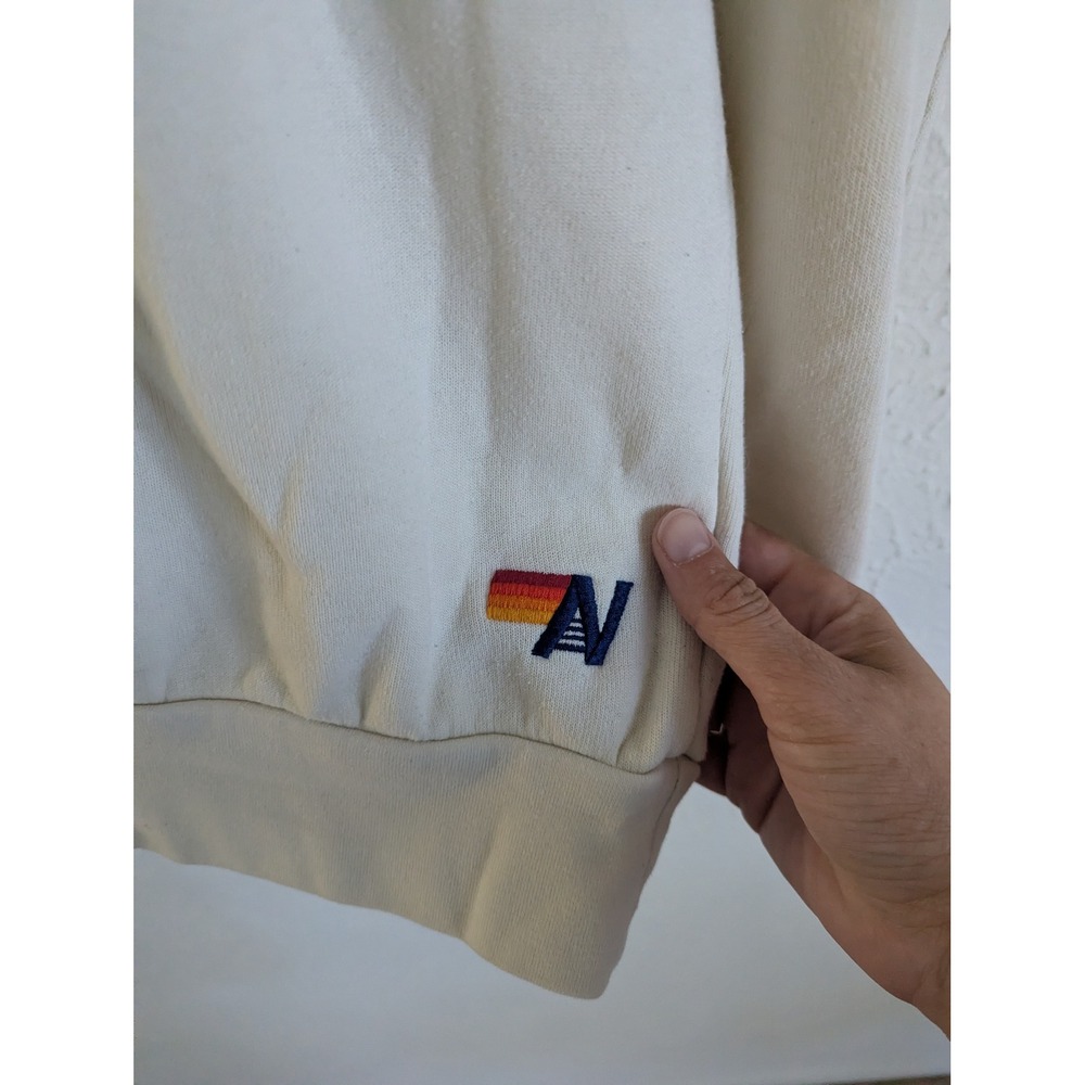Aviator Nation Aspen Crew Sweatshirt Size S Logo Pullover - Picture 4 of 6